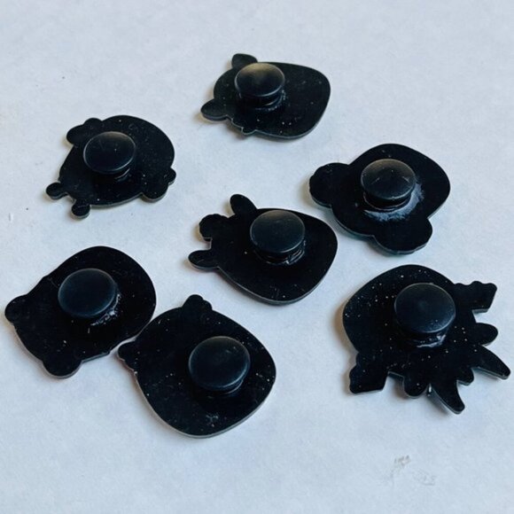 Shoes Charms Assorted 7 Pieces Accessories  Blue Gray - Picture 4 of 5